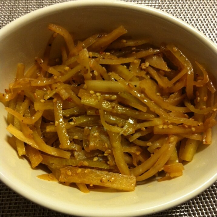 簡単!!大根の皮きんぴら